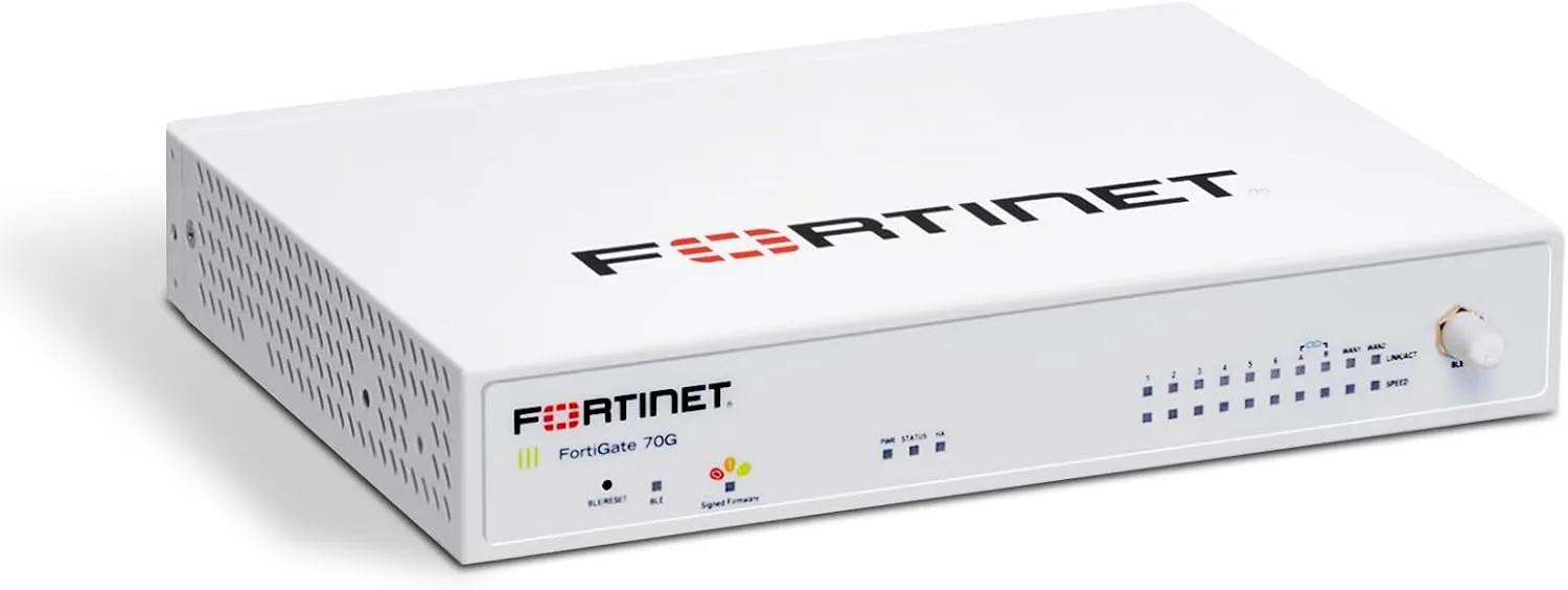 Fortinet FortiGate-70G Firewall for Branch and Small Offices with 3-Year FortiGuard AI-Powered Unified Threat Protection Services (FG-70G-BDL-950-36)