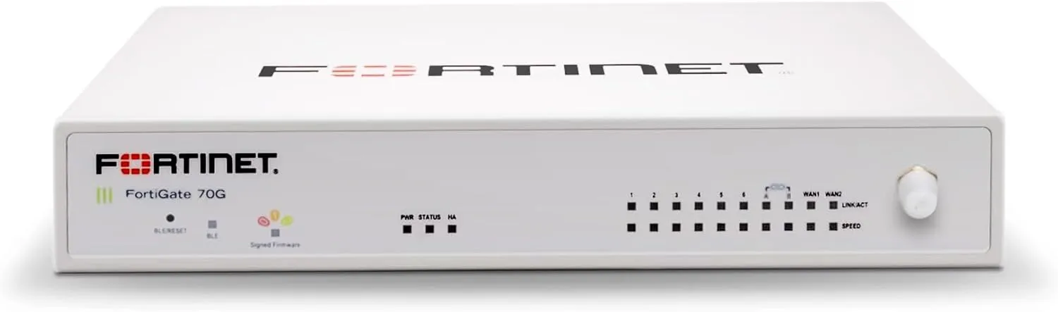Fortinet FortiGate-70G Firewall for Branch and Small Offices with 3-Year FortiGuard AI-Powered Unified Threat Protection Services (FG-70G-BDL-950-36)
