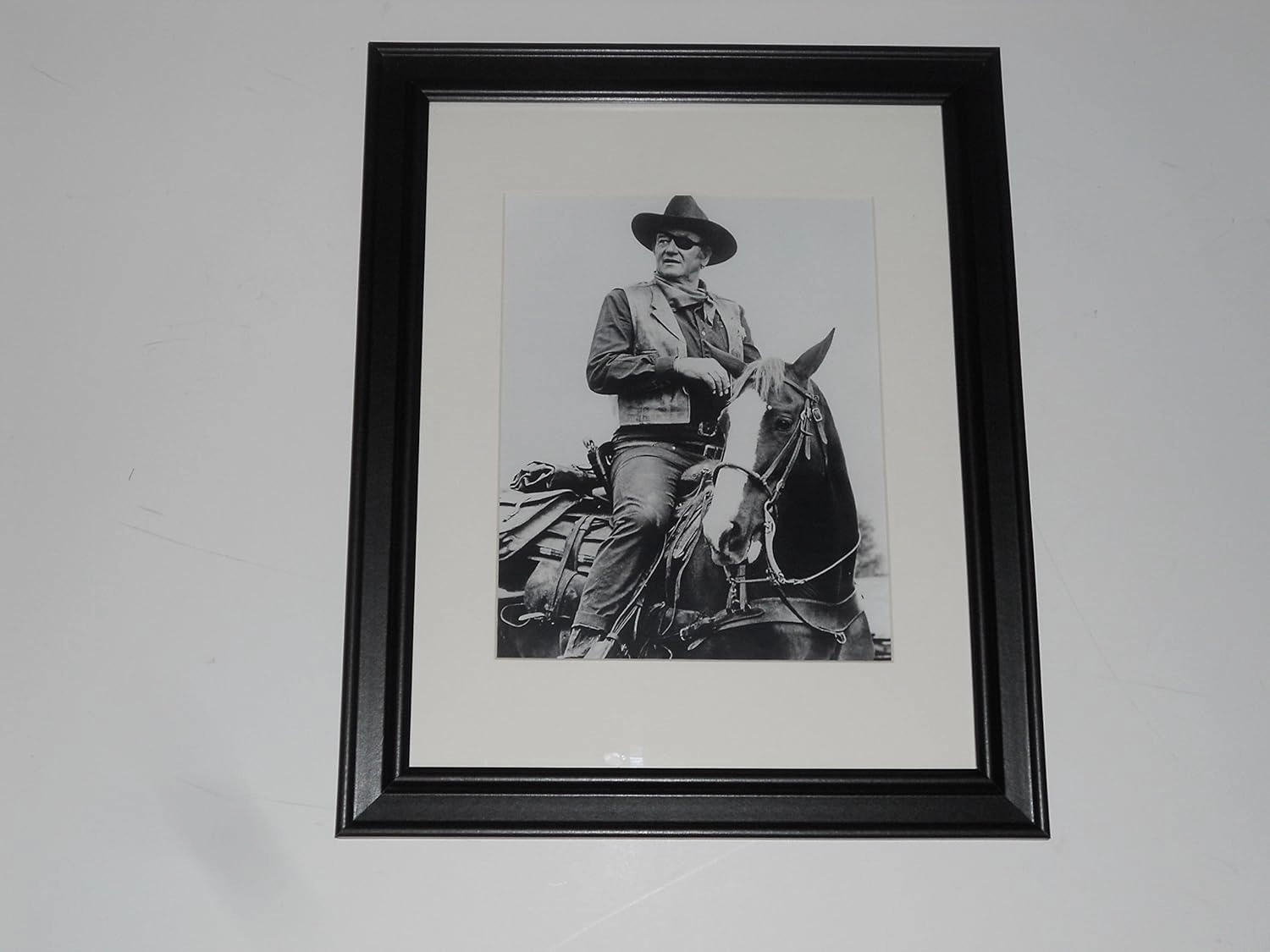 Framed John Wayne "True Grit" 1969 Rooster Cogburn Cowboy Print 14" by 17"