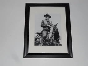Framed John Wayne "True Grit" 1969 Rooster Cogburn Cowboy Print 14" by 17"