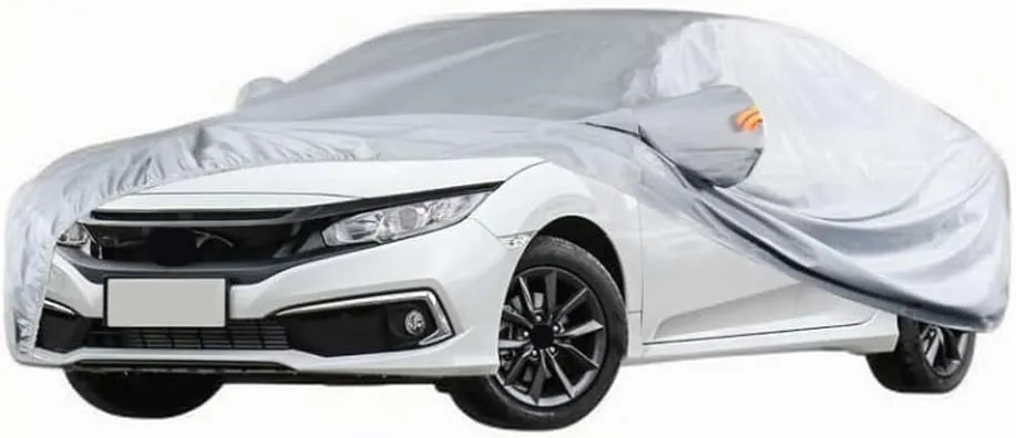 Full Car Covers for Honda Civic 2024, All Weather Exterior Waterproof Scratch Automobile Apparel Non Slip Clothing Windproof Durable Protective Layer