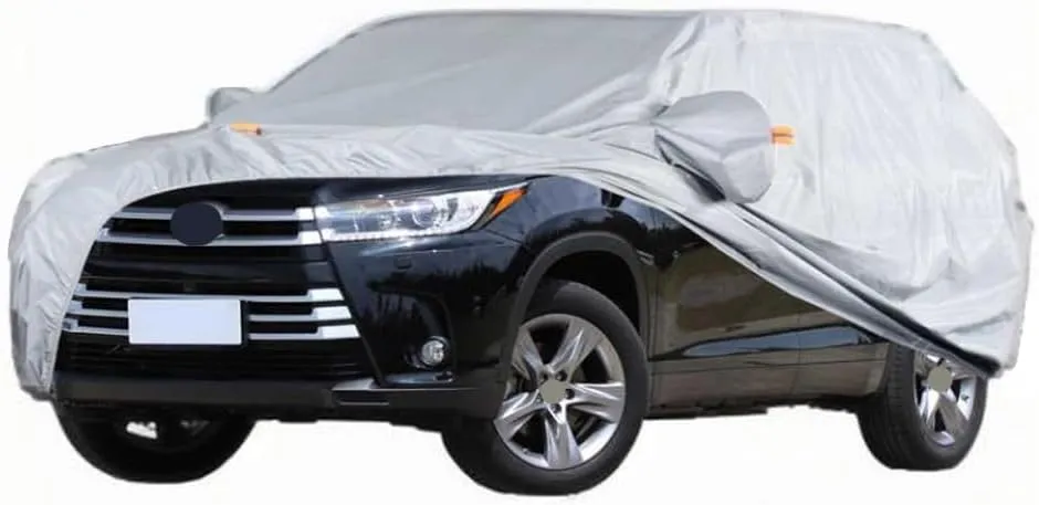 Full Car Covers for Toyota Highlander 2024, All Weather Exterior Waterproof Scratch Automobile Apparel Non Slip Clothing Windproof Durable Protective Layer