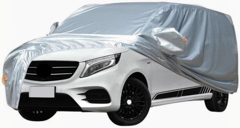Full Car Covers for Mercedes-Benz Metris W447 2016 2017 2018 2019 2020 2021 2022 2023, All Weather Exterior Waterproof Scratch Automobile Apparel Non Slip Clothing Windproof Durable Protective Layer