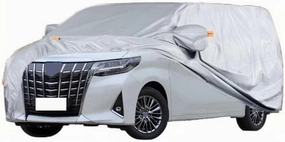 Full Car Covers for Toyota Alphard 4th Gen 2023, All Weather Exterior Waterproof Scratch Automobile Apparel Non Slip Clothing Windproof Durable Protective Layer