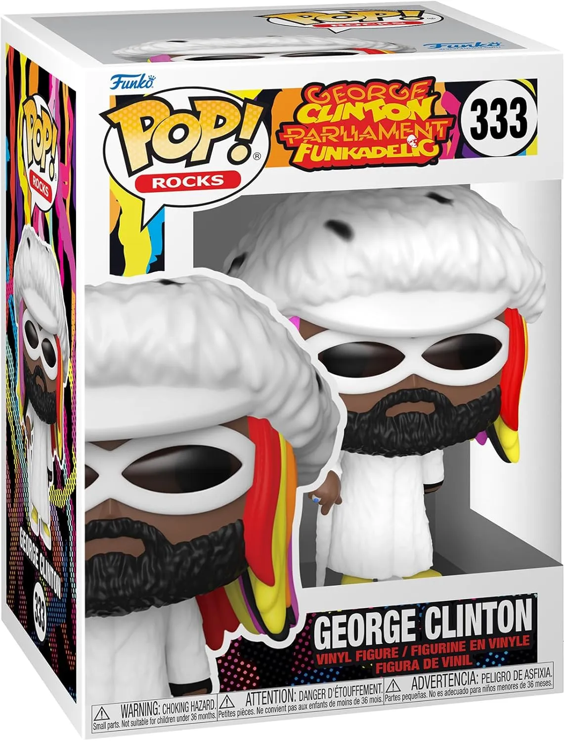 Funko POP! Rocks: George Clinton - Parliament-Funkadelic - Collectable Vinyl Figure - Gift Idea - Official Merchandise - for Kids & Adults - Music Fans - Model Figure for Collectors and Display
