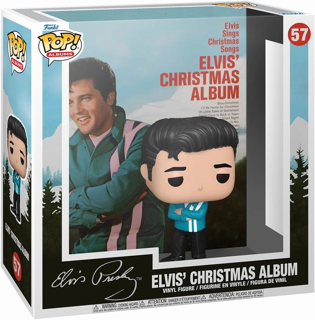Funko POP! Albums: Elvis Presley - Elvis Presley Xmas Album - Music - Collectable Vinyl Figure - Gift Idea - Official Merchandise - for Kids & Adults - Music Fans - Model Figure for Collectors