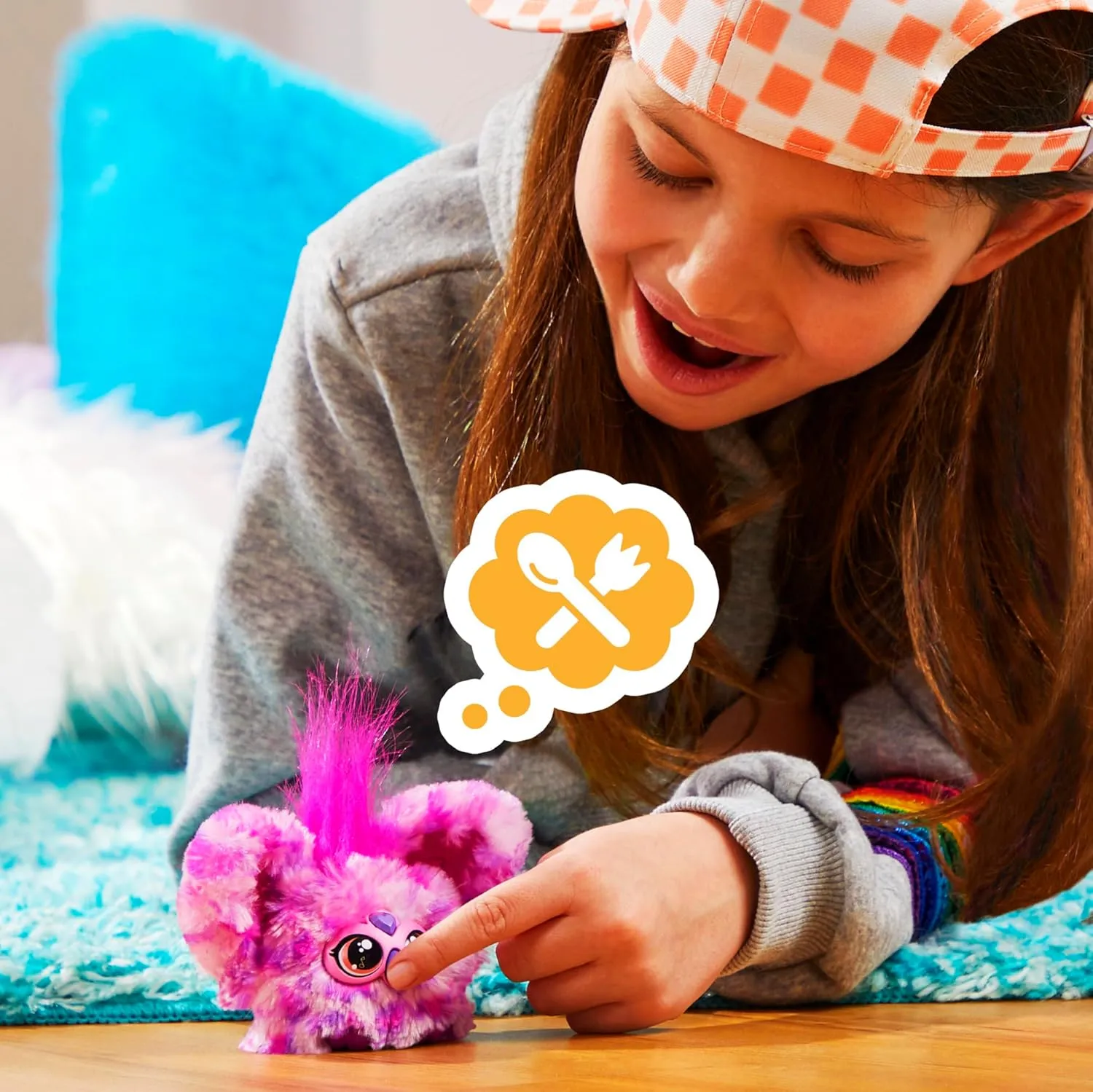 Furby Furblets 2-Pack, Mini Friends Ray-Vee & Hip-Bop, 45  Sounds Each, Music & Furbish Phrases, Electronic Plush Toys, Rainbow & Pink/Purple, Ages 6  (Amazon Exclusive)