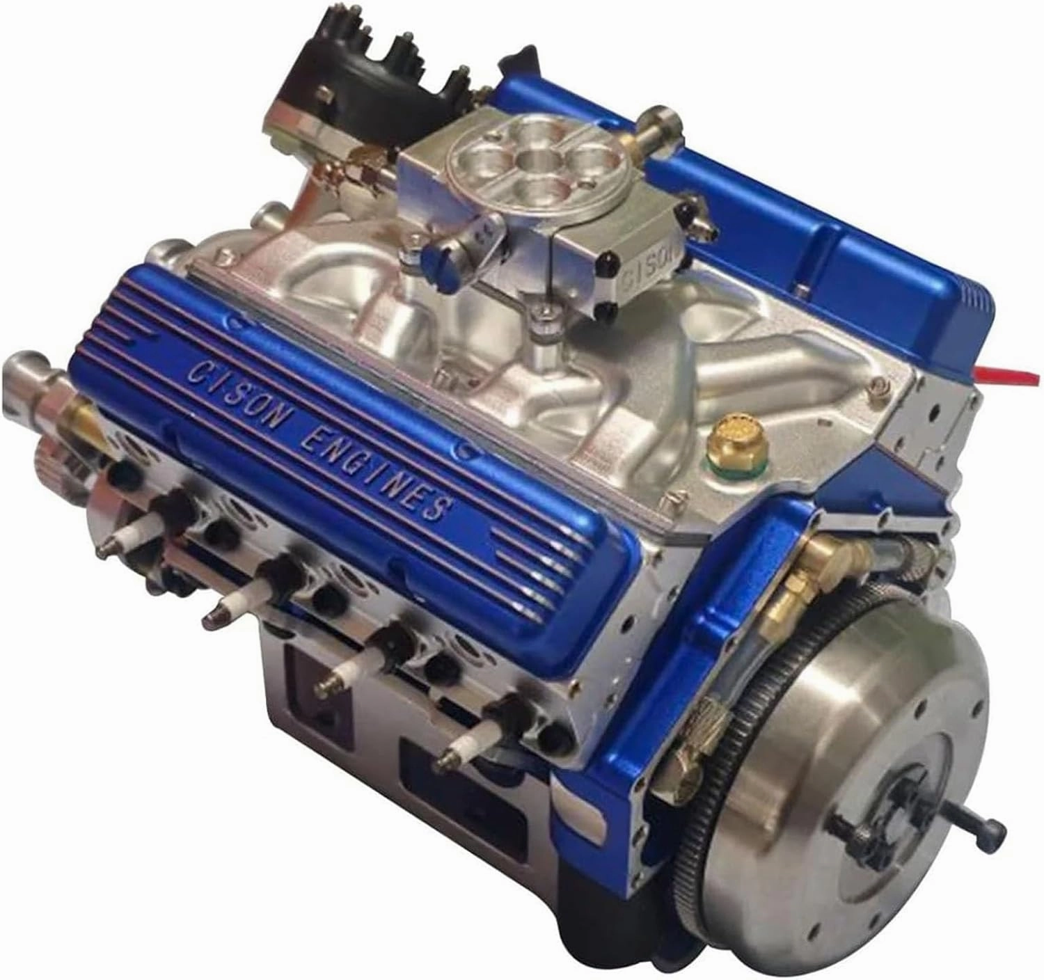 Gasoline Ohv V8 Small-Block Engine Model Kits, Cison V8 Engine Model Kit Gasoline, Mini V8 Model Engine Kit, Car Engine Model Kit, Build Your Own Stem V8 Model Engine for Adults(Green)