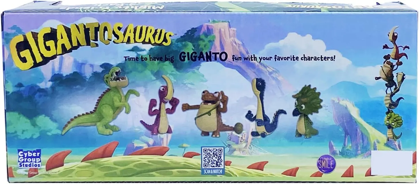 Gigantosaurus: Mighty Friends - 5 Pack - Mini 2" Figures (Giganto-Bill-Rocky-Mazu-Tiny), Dinosaur Toy Miniatures, Dino Action Figures, Kids Ages 3 