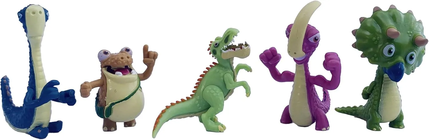 Gigantosaurus: Mighty Friends - 5 Pack - Mini 2" Figures (Giganto-Bill-Rocky-Mazu-Tiny), Dinosaur Toy Miniatures, Dino Action Figures, Kids Ages 3 