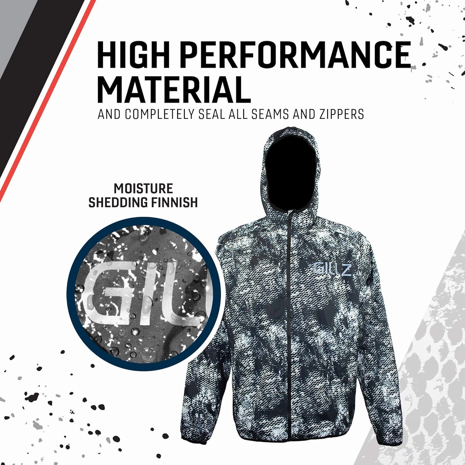 Gillz Waterman Lightweight Packable Waterproof Jackets for Men with Sealed Seams and Packable Design