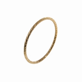 Gold Sparkle Wire Ring