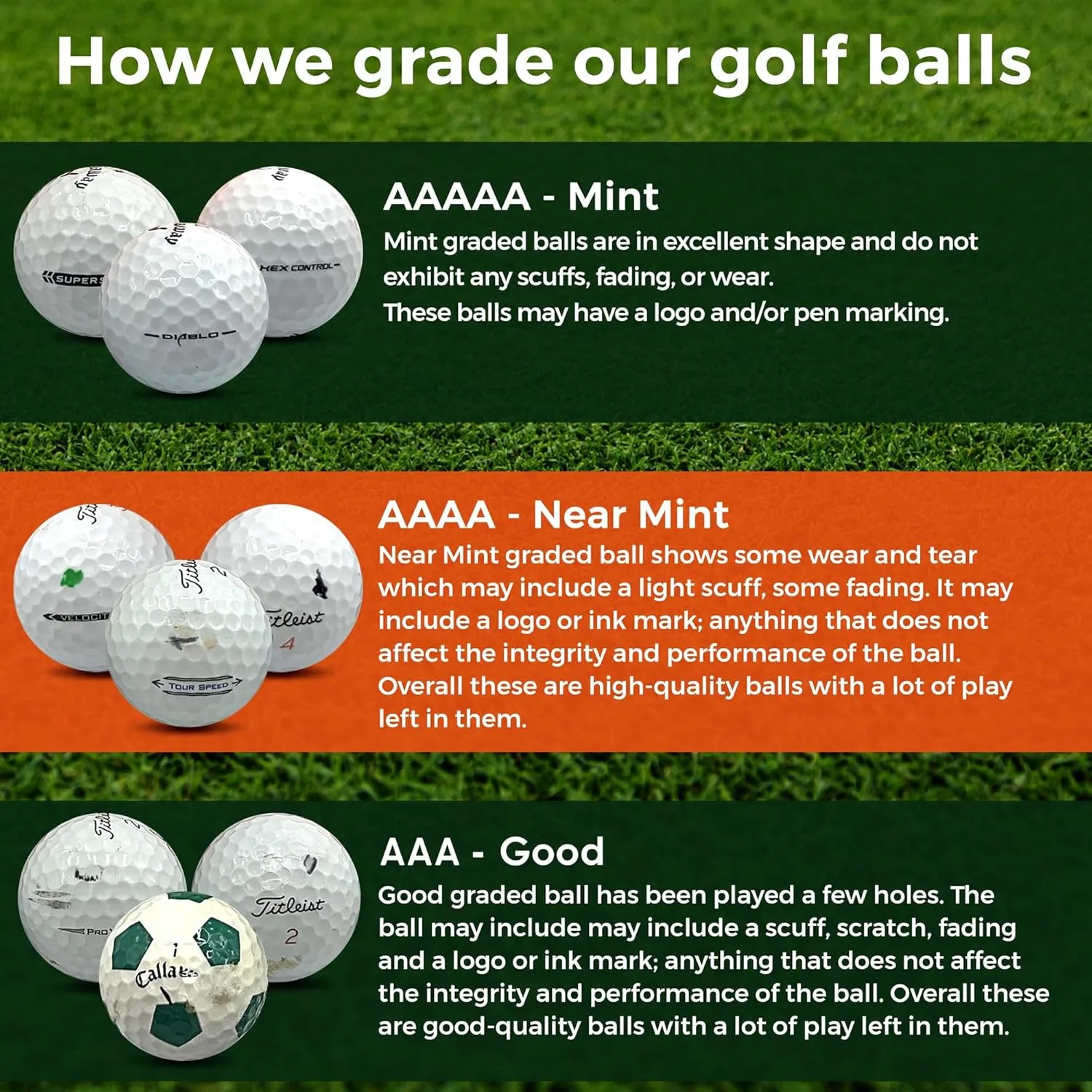 Golf Ball Monkey Cheap Recycled for Titleist ProV1 Golf Balls - Used for Titleist Balls Pro V1 for Men & Women (Packaging May Vary)