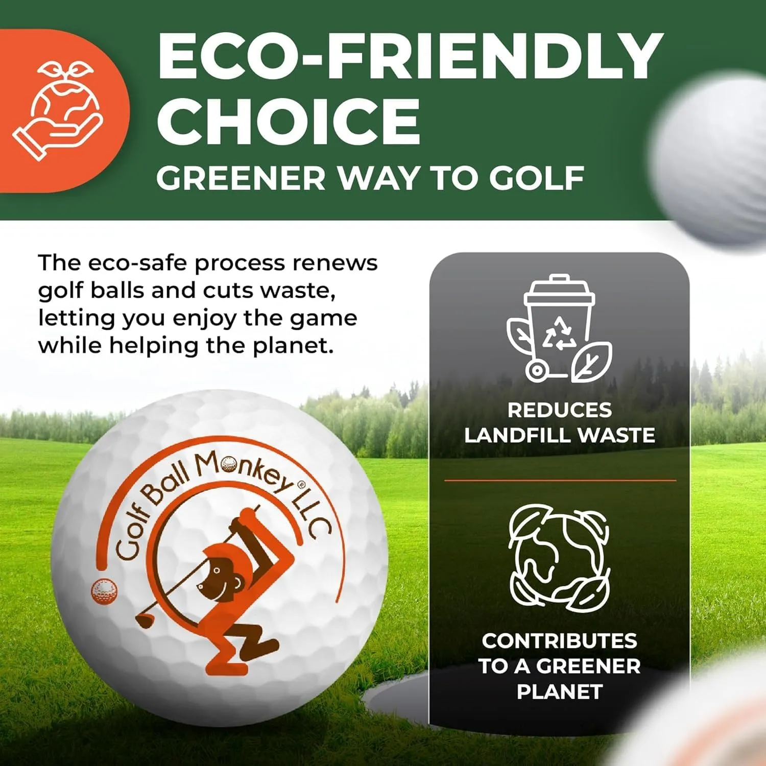 Golf Ball Monkey Cheap Recycled for Titleist ProV1 Golf Balls - Used for Titleist Balls Pro V1 for Men & Women (Packaging May Vary)