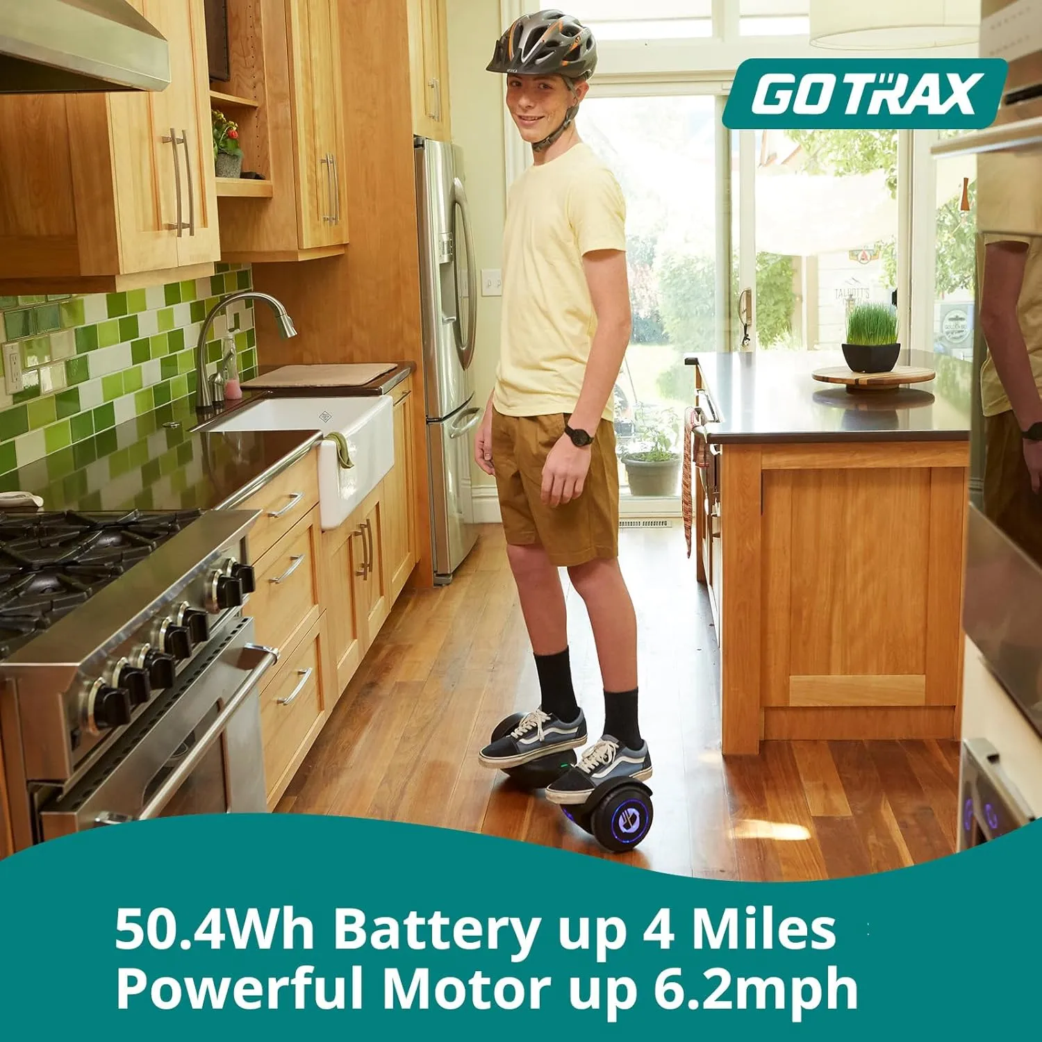 Gotrax Hoverboard with 6.5" LED Wheels & Headlight, Max 4/5 Miles Range, 6.2mph Power by Dual Brushless Motor, UL2272 Certified and 50.4Wh/65.52Wh Battery Self Balancing Scooters for 44-176lbs Kids