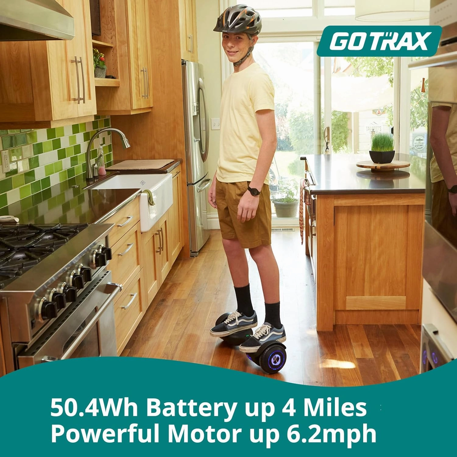 Gotrax Hoverboard with 6.5" LED Wheels & Headlight, Max 4/5 Miles Range, 6.2mph Power by Dual Brushless Motor, UL2272 Certified and 50.4Wh/65.52Wh Battery Self Balancing Scooters for 44-176lbs Kids