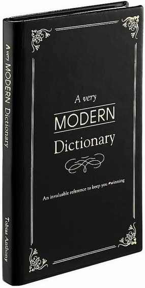 Graphic Image A Very Modern Dictionary Black Patent Eco-Leather (r) -