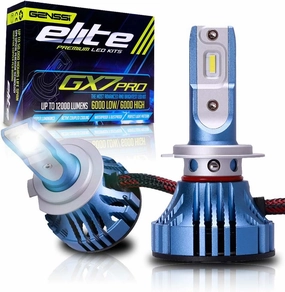 GX7 Pro LED Replacement Bulbs for Headlamps or Fog Lights, Relaces Halogen Bulb H7