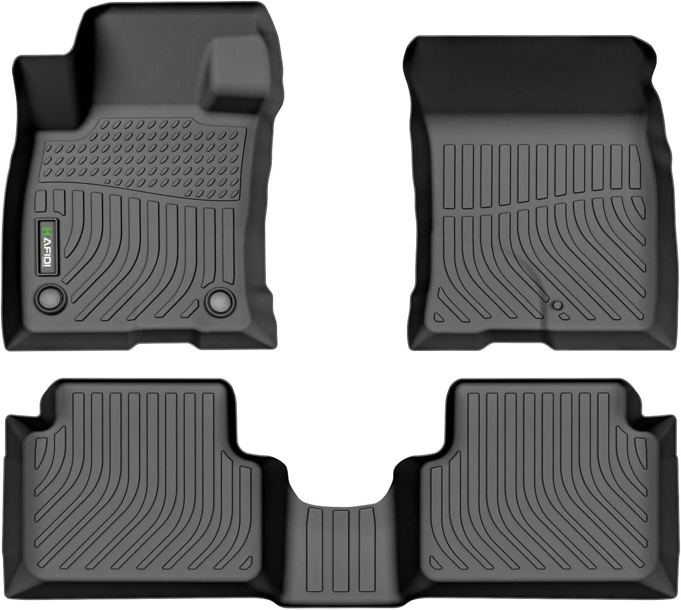 HAFIDI® Floor Mats Fit for 2022-2024 2025 Ford Maverick (Not for Hybrid) All Weather Protection TPE Anti-Slip Automotive Floor Liners, Fits 1st & 2nd Row Full Set Custom Accessories, Black