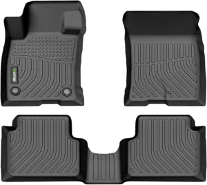 HAFIDI® Floor Mats Fit for 2022-2024 2025 Ford Maverick (Not for Hybrid) All Weather Protection TPE Anti-Slip Automotive Floor Liners, Fits 1st & 2nd Row Full Set Custom Accessories, Black