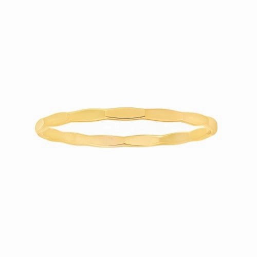 Hammered Texture Stacking Ring
