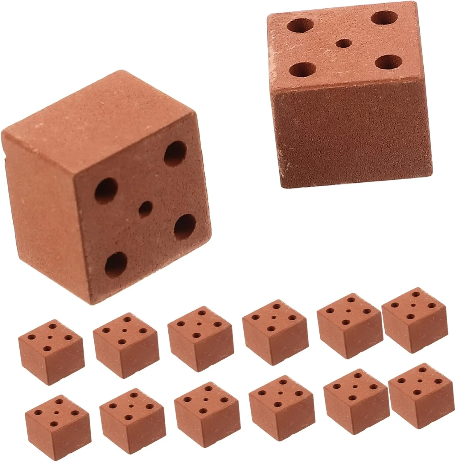 HANABASS 3sets 20pcs Miniature Brick Models for DIY Landscaping Realistic Decorative Bricks for Miniature Scenes for Table Layouts Train Stations and Architectural Displays 20pcs*3