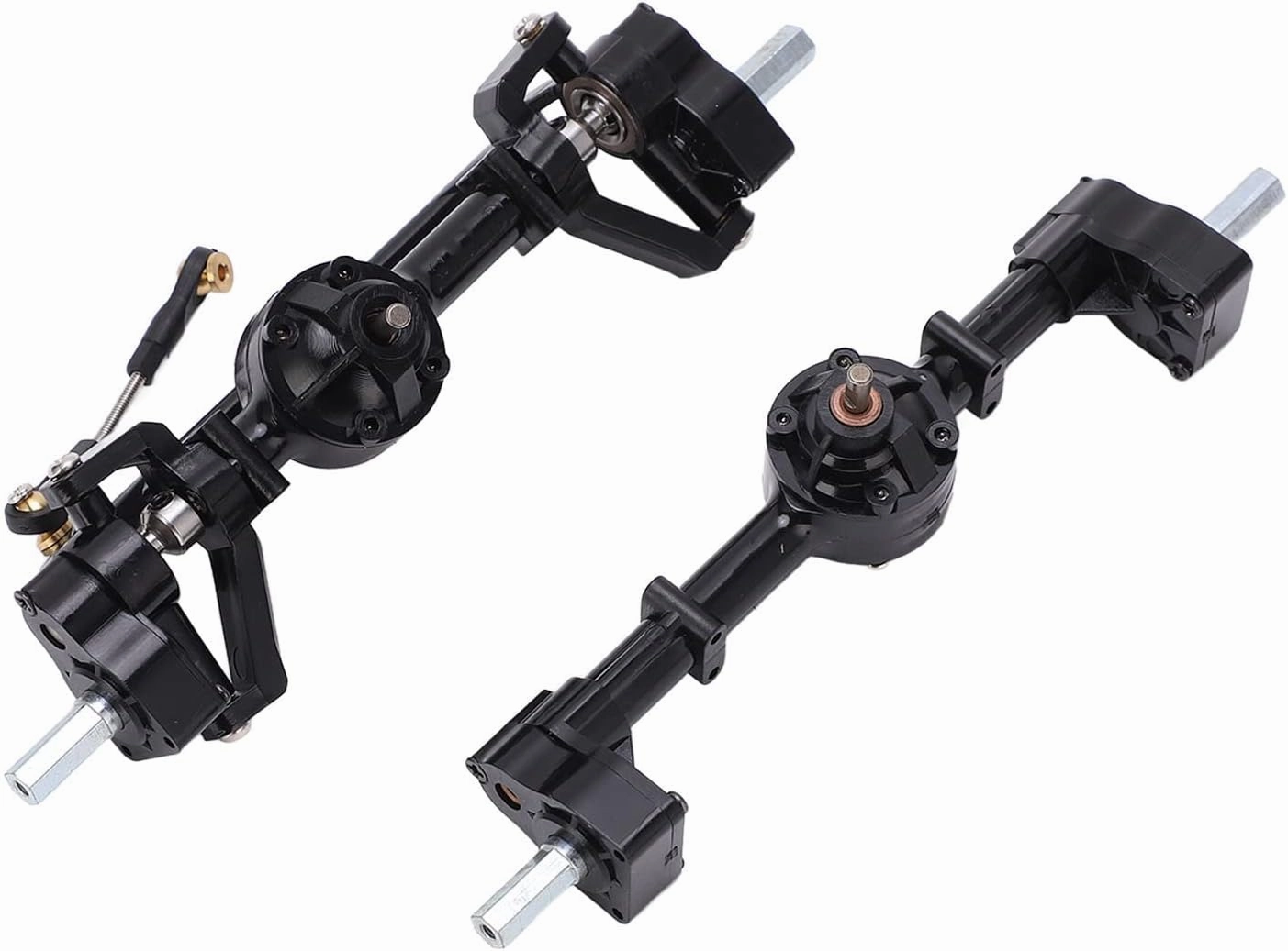 HAOX Front Rear Bridge Axle Gear Box, Small Size Durable Fine Workmanship Front Rear Axle Gear Box with Screw for WPL FY 1:16 RC Car for B14 B24 C14 C24 C34