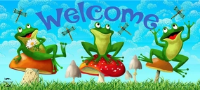 Happy Frogs Mini Mat