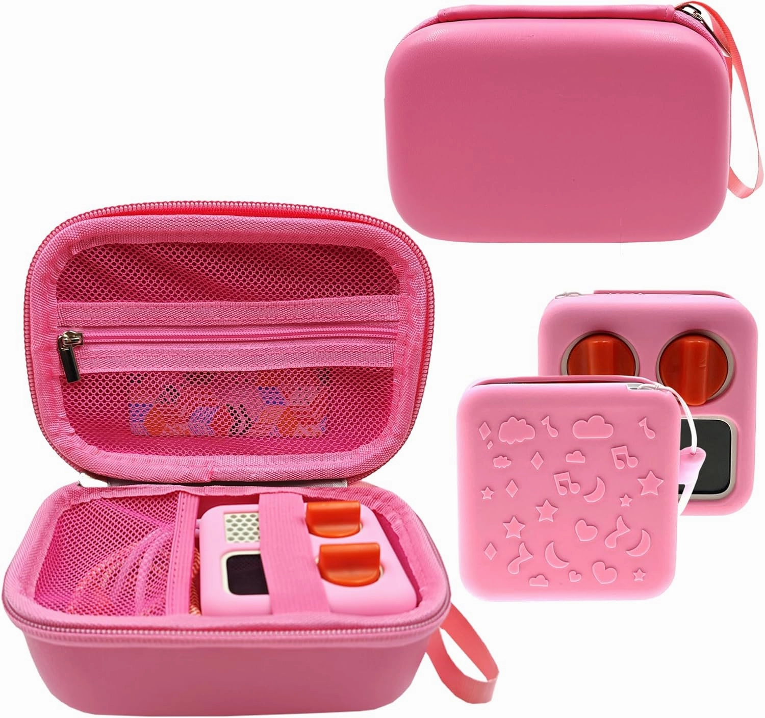 Hard Case Bag and Silicone Shell Cover for Yoto Mini Kids Audio & Music Player. Storage Holder for Children’s Speaker Plays Audiobook Cards and Accessories for Boys and Girls