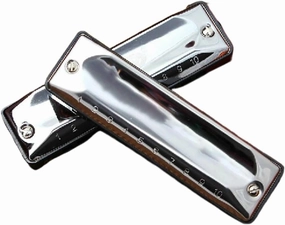 Harmonica 10 holes Blues Harp woodwind music instrument mouth organ key of C(B)