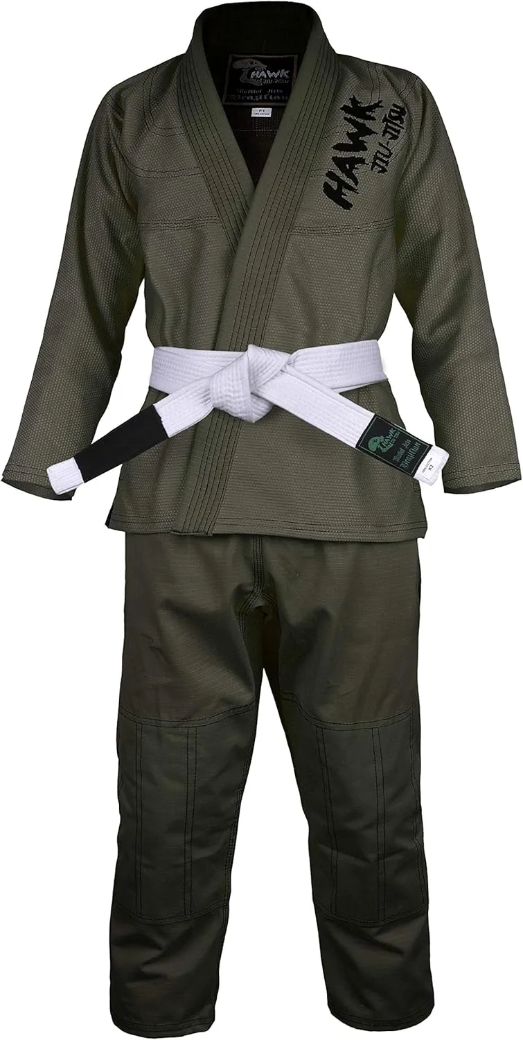 Hawk Sports Brazilian Jiu Jitsu Gi for Kids, Ultra-Light Extra Tough Premium Fabric Kids BJJ Gi