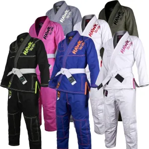Hawk Sports Brazilian Jiu Jitsu Gi for Kids, Ultra-Light Extra Tough Premium Fabric Kids BJJ Gi