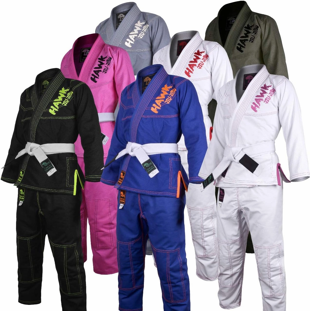 Hawk Sports Brazilian Jiu Jitsu Gi for Kids, Ultra-Light Extra Tough Premium Fabric Kids BJJ Gi