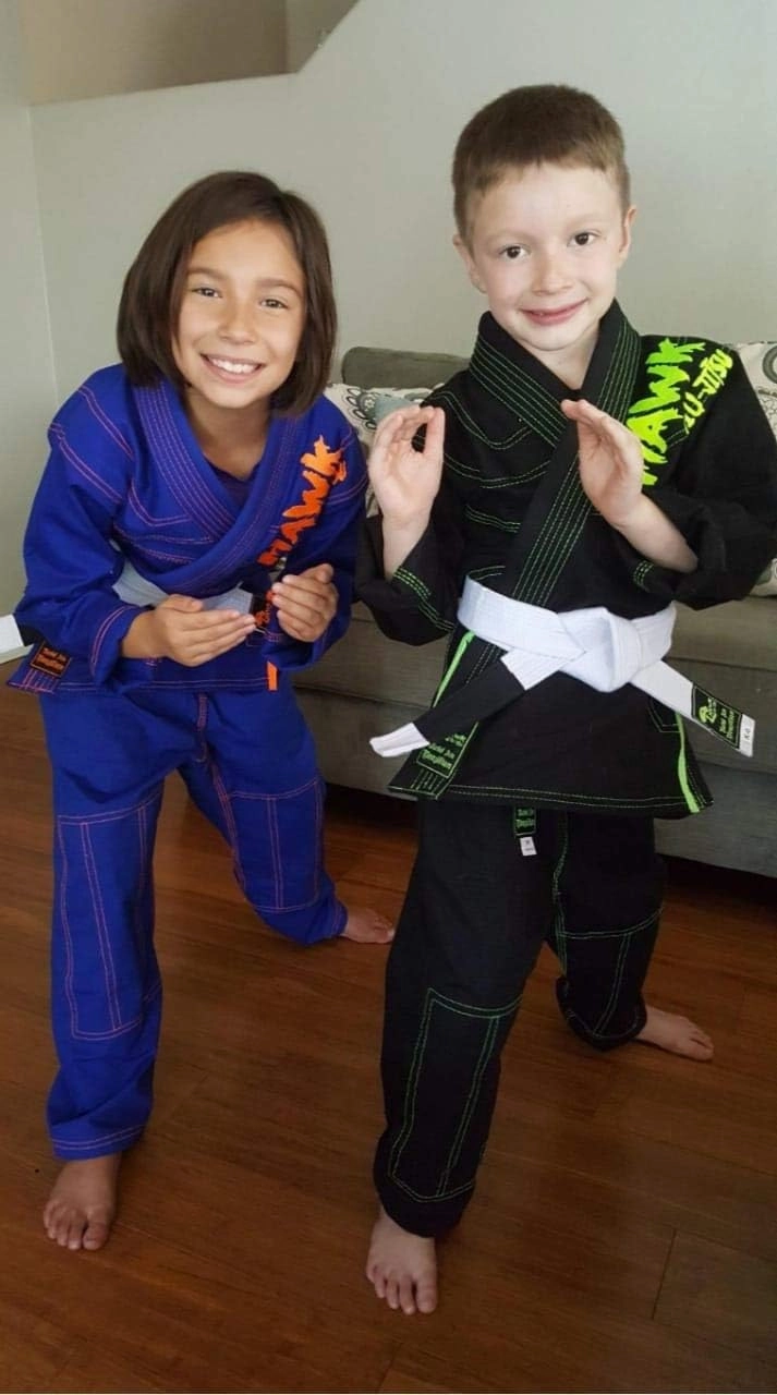 Hawk Sports Brazilian Jiu Jitsu Gi for Kids, Ultra-Light Extra Tough Premium Fabric Kids BJJ Gi