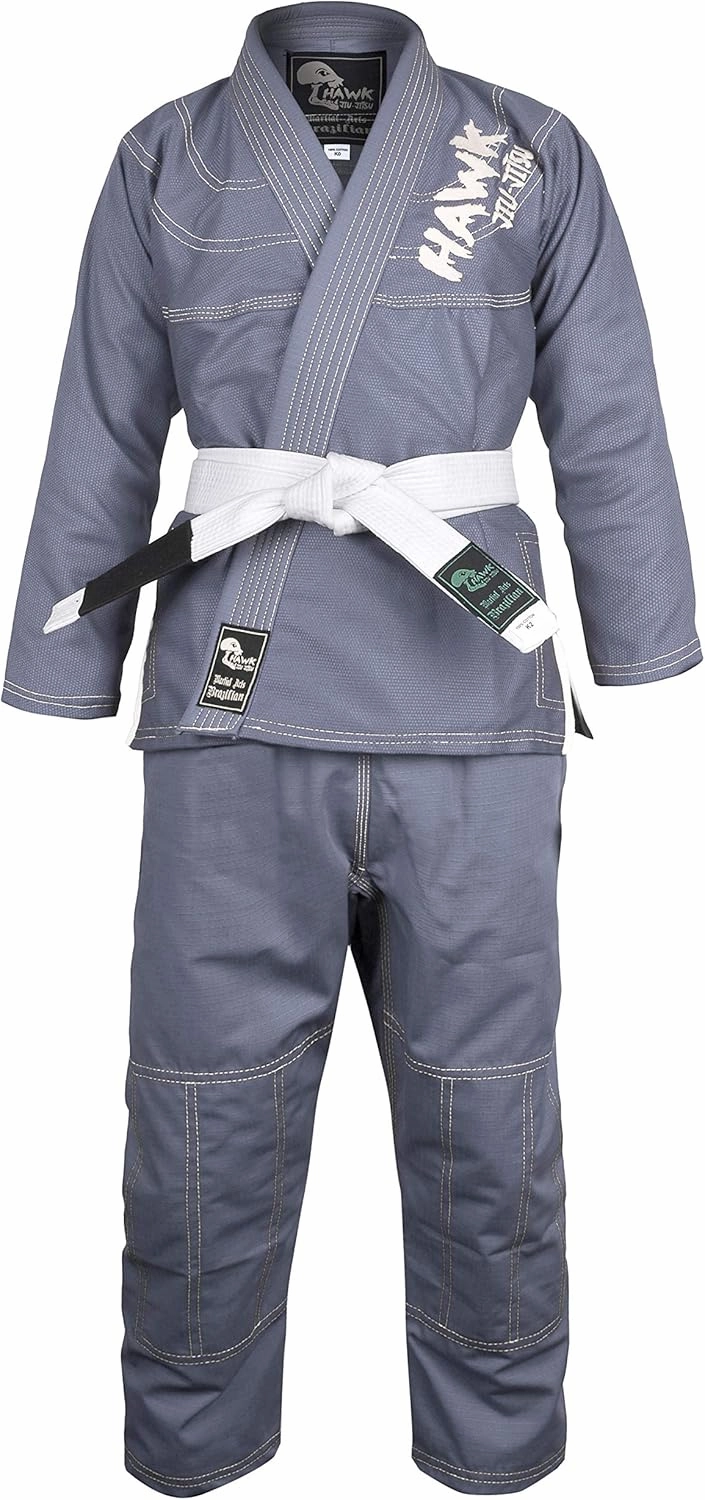 Hawk Sports Brazilian Jiu Jitsu Gi for Kids, Ultra-Light Extra Tough Premium Fabric Kids BJJ Gi