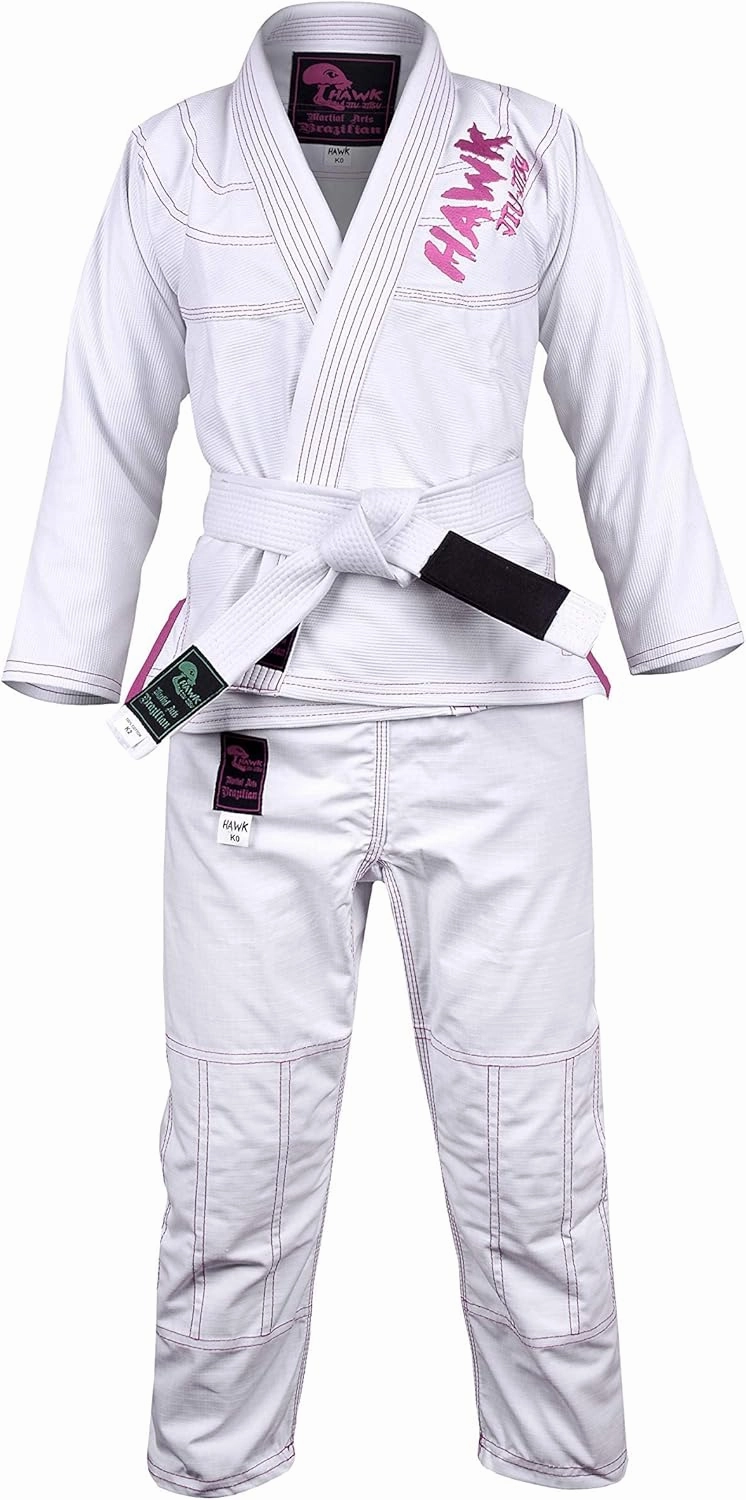 Hawk Sports Brazilian Jiu Jitsu Gi for Kids, Ultra-Light Extra Tough Premium Fabric Kids BJJ Gi