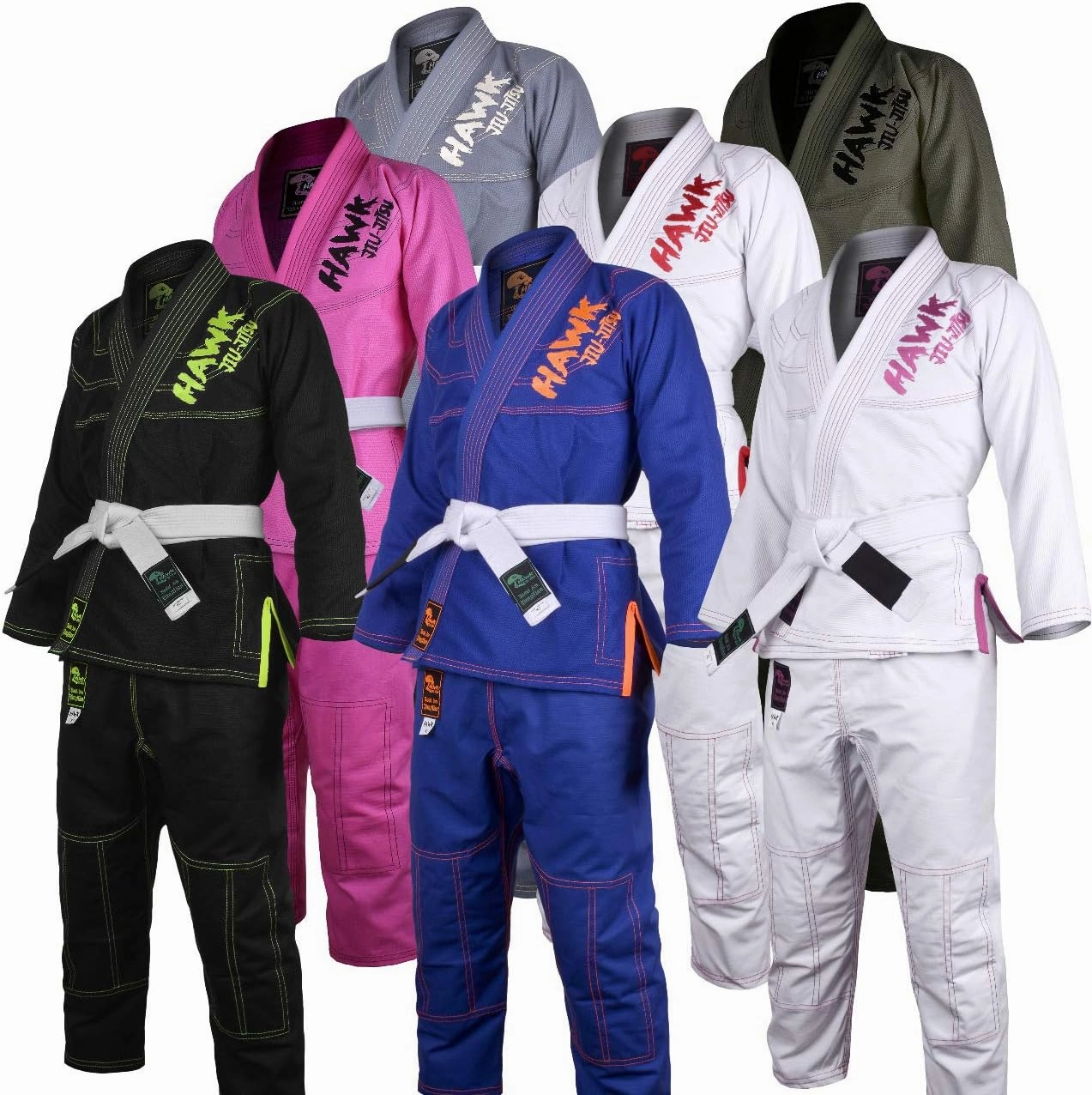 Hawk Sports Brazilian Jiu Jitsu Gi for Kids, Ultra-Light Extra Tough Premium Fabric Kids BJJ Gi