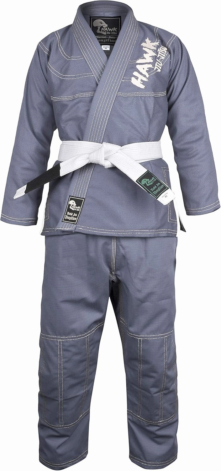 Hawk Sports Brazilian Jiu Jitsu Gi for Kids, Ultra-Light Extra Tough Premium Fabric Kids BJJ Gi