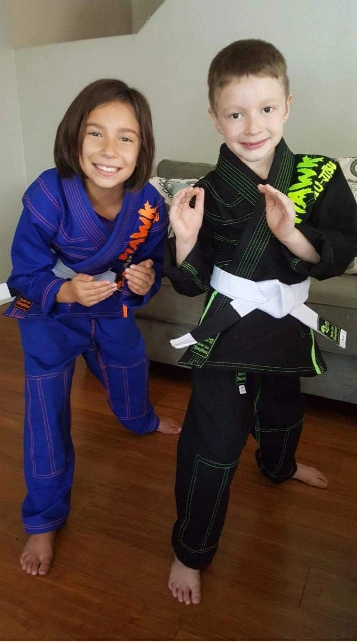 Hawk Sports Brazilian Jiu Jitsu Gi for Kids, Ultra-Light Extra Tough Premium Fabric Kids BJJ Gi