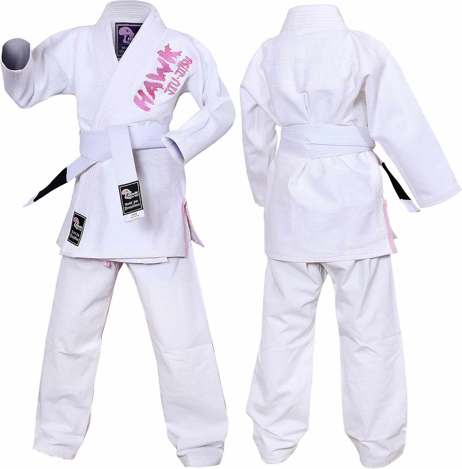 Hawk Sports Brazilian Jiu Jitsu Gi for Kids, Ultra-Light Extra Tough Premium Fabric Kids BJJ Gi