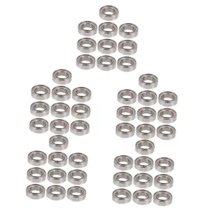 HEALLILY 50 Pcs 144001 Bearing Remote Control Toys Auto Car Accessories Rc Car Bearing Accesories Roller Bearing Premium Bearing Metal Bearing Steel Remote Control Car Modification Supplies