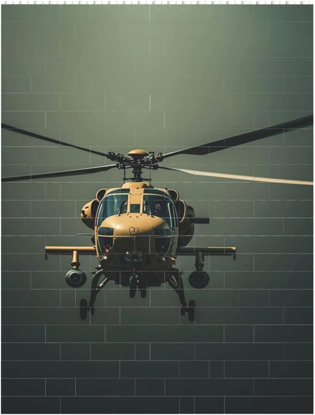 Helicopter Building Block Puzzle Personalized Building Bricks for Adults Block Puzzle Building DIY Brick Block Puzzles Valentine's Day Gifts for Home Decor Brick Puzzle