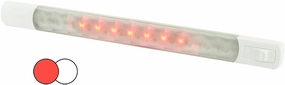 Hella Marine Surface Strip Light w/Switch - White/Red LEDs - 12V