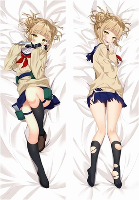Himiko Toga Game Pillowcase Hugging Pillow Dakimakura Body Pillow Case Cover 59 x 20 inch Peach Skin (Himiko Toga 1)