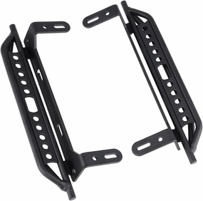 Hobbypark Metal Side Pedal Step Running Boards Foot-Plate for Traxxas TRX4 TRX-4 1/10 RC Crawler Body Shell Accessories (Black)