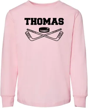 Hockey Thomas Toddler Kids Long Sleeve T-Shirt