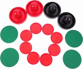 Hockey Table Accessories Air Hockey Pusher Puck Set 96mm Balls Sturdy Plastic for Smooth Play on Table