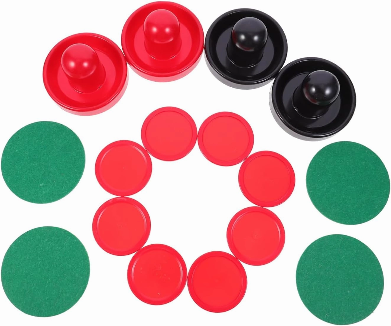 Hockey Table Accessories Air Hockey Pusher Puck Set 96mm Balls Sturdy Plastic for Smooth Play on Table