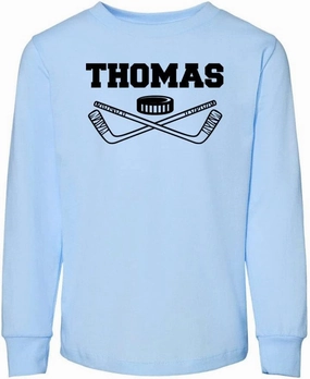 Hockey Thomas Toddler Kids Long Sleeve T-Shirt