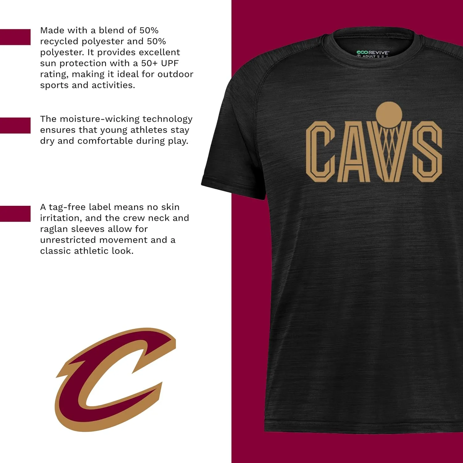 Holloway Boys NBA Pro Tee-Youth Basketball T-Shirt, Team Fan Gear, Comfortable and Durable, Perfect for Game Days
